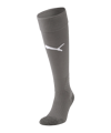 PUMA teamLIGA Stutzenstrumpf Grau Weiss F43