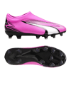 Chaussures de football PUMA ULTRA Match LL FG/AG Jr enfants rose blanc F01