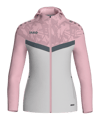 JAKO Icon giacca con cappuccio donna grigio  fucsia F851