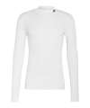 adidas Training Mockneck Manica Lunga Bianco