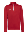 adidas Entrada 22 HalfZip Sweatshirt Kids Rot