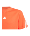 adidas Future Icons 3-Stripes T-Shirt Kids Rot - rot