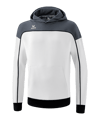 Sweat à capuche Erima Change by blanc gris 
