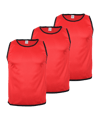 Cawila BIB Kennzeichnungshemden 3er Set | Rot