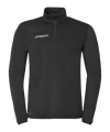uhlsport Essential 1/4 Ritssluiting Zwart K03 