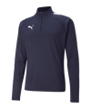 Sweatshirt PUMA teamLIGA Demi-Zip bleu F06 
