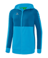 Veste à capuche Erima Six Wings femmes bleu clair 