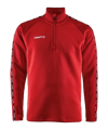 Craft Squad 2.0 Halfzip Sweatshirt Rot F430476