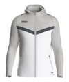 JAKO Icon Kapuzenjacke Weiss Grau F016