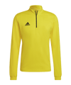 Sweatshirt adidas Entrada 22 Demi-Zip jaune 