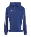 Sweat à capuche adidas Tiro 24 bleu blanc 