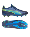 Chaussures PUMA KING Ultimate FG/AG bleu vert F04 