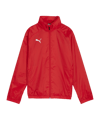 PUMA teamGOAL Allwetterjacke Kids Rot Weiss F01