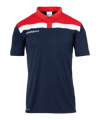 uhlsport Offense 23 Poloshirt Blau Rot F10 