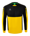 Erima Six Wings Sweatshirt Kids Gelb Schwarz