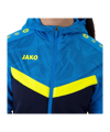 JAKO Icon Kapuzenjacke Damen Blau Gelb F914 - blau