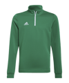 Sweatshirt adidas Entrada 22 Demi-Zip enfants vert 