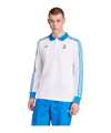 adidas Real Madrid Icon Long Sleeve Polo Weiß - weiss