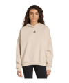 adidas 3 Stripes Studio Sweatshirt à capuche Femmes Beige