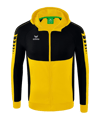 Erima SIX WINGS Veste Capuche Jaune Noir Sport D quipe Vestes erima-six-wings-veste-capuche-jaune-noir-sport-d-quipe-vestes