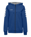 Hummel Veste à capuche coton femmes bleu F7045 