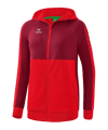 Veste à capuche Erima Six Wings femmes rouge 