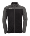 Kempa Prime Polyesterjacke Kids Schwarz Grau F01