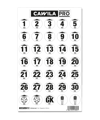 Cawila PRO Stickerset Rückennummer 20mm Schwarz