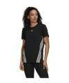 adidas Trainicons 3-Stripes T-Shirt Damen Schwarz - schwarz