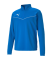Sweat à capuche PUMA teamRISE à demi-fermure éclair bleu F02