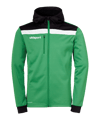 uhlsport Offense 23 Kapuzenjacke Grün Schwarz F06 