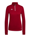 adidas Entrada 22 Halfzip Sweatshirt Dames Rood  