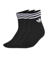 adidas Originals 3 Stripes Ankle 3er Pack Sokken Zwart
