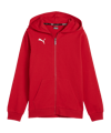 Veste à capuche PUMA teamGOAL Casuals enfants rouge F01