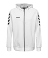 Hummel Cotton Kapuzenjacke Kids Weiss F9001