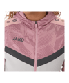 JAKO Icon Kapuzenjacke Damen Grau Pink F851 - rosa
