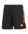 adidas Tiro 23 Korte Broek Dames Zwart Paars  