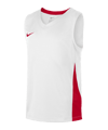 Maillot de Baskets Nike équipe Basketball enfants blanc rouge F103