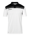 uhlsport Offense 23 Poloshirt Weiss Schwarz F02 
