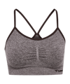 Brassière femme Hummel CI Seamless Scrunch brun 