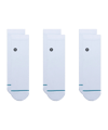 Stance Icon Quarter Socken 3er Pack Weiss Blau - weiss