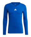 adidas Team Base Top langarm Blau Weiss
