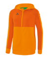 Erima Six Wings Kapuzenjacke Damen Orange 