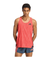 adidas Adizero Running Singlet T-Shirt Rot
