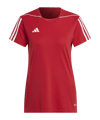adidas Tiro 23 Shirt Dames Rood Wit  