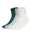 adidas Originals Mid Ankle 3er Pack Chaussettes Blanc