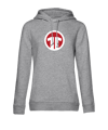 11teamsports Logo Hoody donna grigio 
