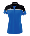 Erima Change By Poloshirt Dames Blauw Zwart  