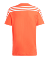 adidas Future Icons 3-Stripes T-Shirt Kids Rot - rot