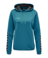 Sweat à capuche femmes turquoise Hummel Authentic Poly
